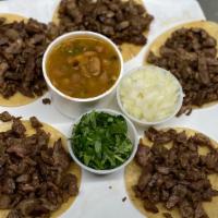 Mini Tacos · 5 Taquitos beef Served W/Charros Beans