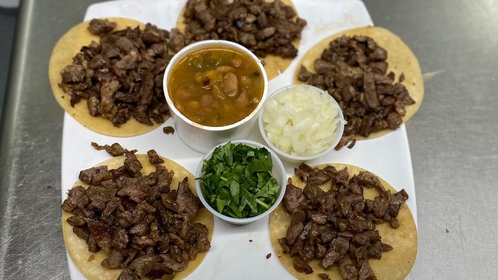 Mini Tacos · 5 Taquitos beef Served W/Charros Beans