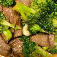Broccoli Garlic  · (Gluten free available/Vegetarian available) chicken, or beef, or shrimps with broccoli in s...