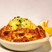 Baked Imperial Crab · Baked jumbo lump crab meat topped with Imperial Sauce