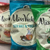 Miss Vickies Kettle Cooked Potato Chips- Sea Salt · 