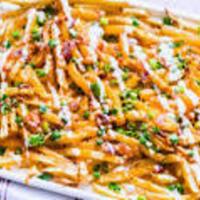 Bacon Cheese Fries · French fries topped with melted cheese, bacon bits, scallions,