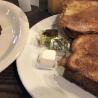 Cinnamon French Toast · Most popular. Vegetarian. Key's Cafe homemade cinnamon bread dipped in our lightly spiced ba...