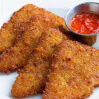 Mozzarella Fritta · Fried mozzarella cheese wedges served with homemade sauce.