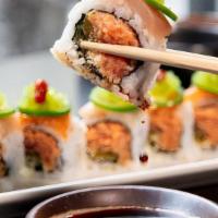 Sushi & Sashimi Combo · 5 pieces sushi, 5 pieces sashimi and California roll.