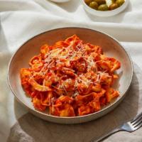 Tortellini Alla Vodka · Tasty cheese tortellini coated in a delicious, creamy vodka sauce, and topped with fresh Par...
