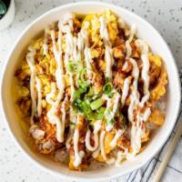 Jamaican Chicken Mayo Rice Bowl · Signature fried chicken seasoned with Jamaican spices.