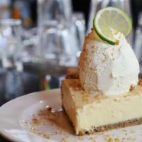 Key Lime · Graham crackers, walnuts, and pecans, made into a crust, and filled with a house made key li...