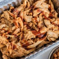 Smoked Pulled Chicken (1 Lb) · Smoked /w/ hickory wood.