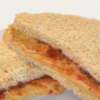 Kid'S Pb And J Sandwich · Peanut butter and jelly raspberry, strawberry or grape, on your choice of bread. Add a bowl ...
