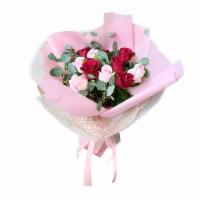 Sweet Love · Pink and red flower bouquet with beautiful special wrapping.