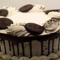 Round Oreo Cake · Chocolate Cake w/ Oreo Filling and Whipped Cream Icing w/ Oreos on top.Please call to verify...