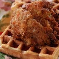 Chicken & Waffle · Belgian waffle and fried chicken breast.