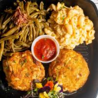 Double Lump Crab Cake Platter · 2-8 oz Lump Crab Cake. Served w/ your choice of 2 sides
