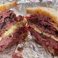 Roselle Park Heaven · Pastrami and corned beef with Russian dressing and coleslaw.