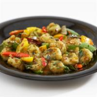 Spicy Pepper · Thai pepper sauce, bell peppers, carrots, curry leaves, & green chilies.