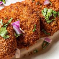 Vegetable Cutlets (3 Pc) · Hand made freshly seasoned & crispy potato patties made with paneer, green peas, carrots and...