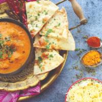 Butter Masala · The best in comfort food! Creamy, buttery masala sauce simmered with onions, garlic, and spi...