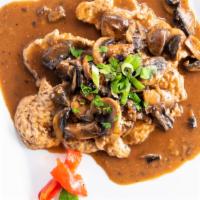 Scaloppine Di Vittelo · veal medallions prepared with your choice of marsala, francese, or pizzaiola sauce.