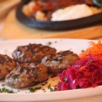 Meatball / Dizme Kofte · Ground lamb w/ onion, bread crumbs & parsley frilled to your taste.