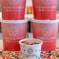 Party Pack · Includes 4 pints of your choice, 4 waffle cones and sprinkles