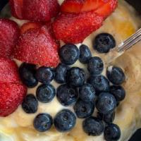 Oatmeal With Berries & Nuts · Oatmeal with strawberries, blueberries  and nuts.