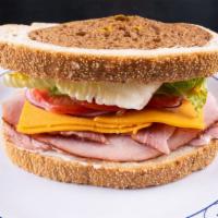 Ham Sandwich · Comes with lettuce, tomato, onion, mustard, and mayo