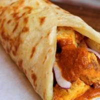Chicken Masala · Grilled Marinated Chicken Cubes, Indian creamy tomato sauce- Makhani, Red Onions (Contains C...
