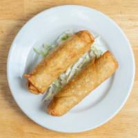 L-A2. Egg Roll (2 Pieces) · Deep-fried vegetable and chicken roll.