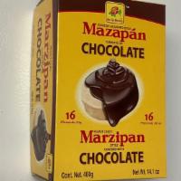 Mazapan Covered In Chocolate · 16 pieces of Peanut candy marzipan style covered with chocolate. ( .88 oz each)