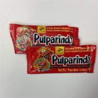 Pulparindo Tamarindo Extra Hot · 2 extra hot and salted tamarind pulp candies. (.49 oz each)