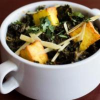 Saag Paneer · Fresh spinach and cottage cheese.
