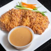 Shrimp Egg Foo Young · Served with White Rice