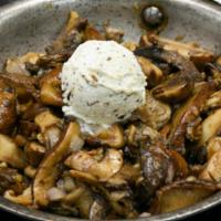 Rosemary Garlic Sautéed Mushrooms · Whole button mushrooms
• Sautéed with whole butter, olive oil, rosemary, garlic, salt and bl...
