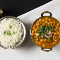 #15. Chana Masala · Chickpeas cooked with special herbs and spices in taste of Himalayan gravy.