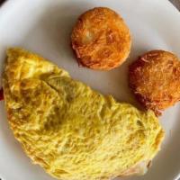 Gatehouse Omelette · Chourico, bell peppers, pepperjack cheese, hash browns or mixed organic greens