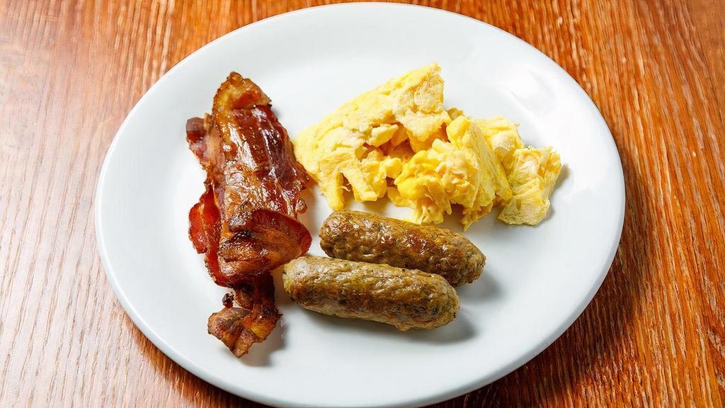 Kid'S Breakfast (Only Available At Brunch) · (only available at brunch). scrambled eggs, bacon, sausage