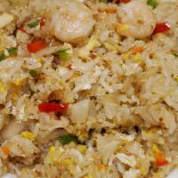Lunch Bokkeum Bap · Gluten-free, vegetarian. Stir-fried rice with egg and finely diced vegetables. Choice of bee...