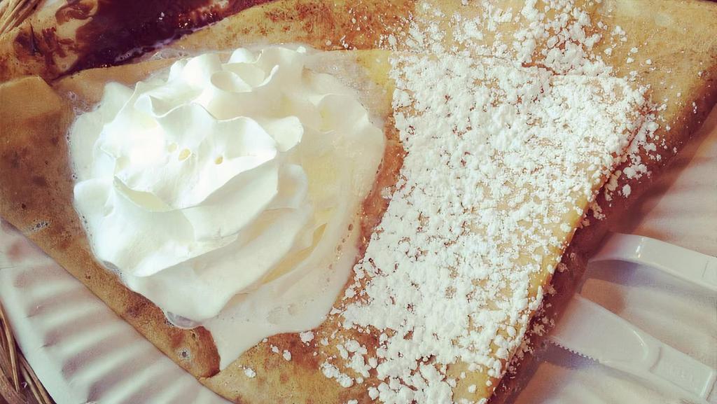Nutella Banana Crepe · A favorite staple in Paris, soon to be yours.