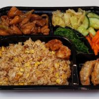 Grilled Chicken Teriyaki Bento · Choice of fried rice, white rice, and or noodles.