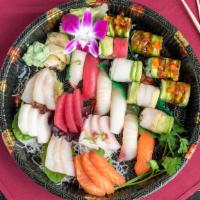 Sushi For 2 · 15 pcs sushi , 1 Dragon roll & 1 spicy tuna roll