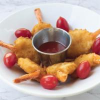 Crunchy Butterfly Shrimp · Japanese panko bread crumbs shrimp coating and deep-fried. Served with sweet and sour chili ...