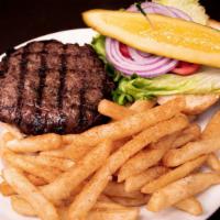 The Phoenix Burger · Original half-pound Phoenix burger made with local ground beef and served on a toasted brioc...