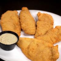 Chicken Tenders · Crispy white meat chicken tenders with honey mustard dressing also available buffalo style w...