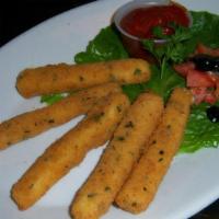 Mozzarella Sticks · each one is made in our kitchen these are not store bought.  From an 80 year old Italian Rec...