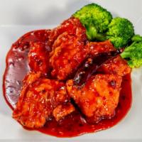 General Tsao'S Chicken · Crispy white meat chicken in a sweet chili sauce.
