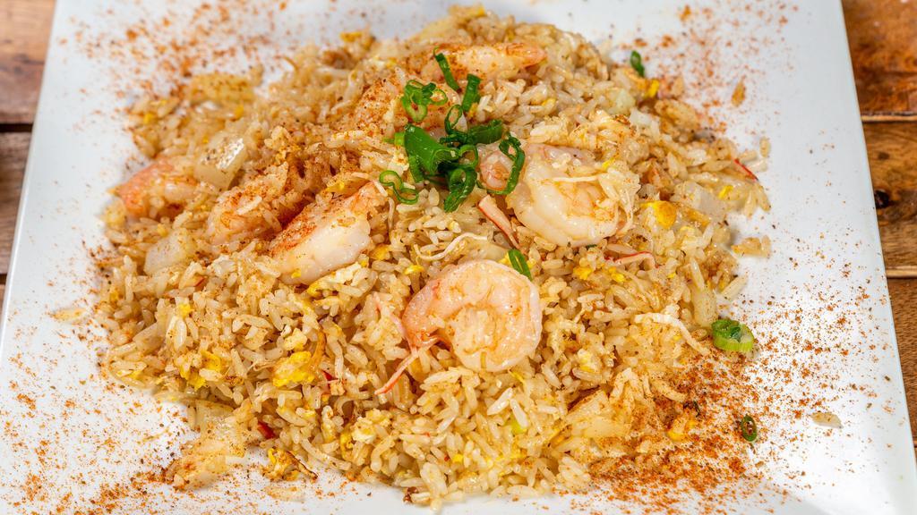 Seafood Fried Rice · Shrimp and jumbo lump crabmeat.