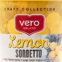 Lemon Sorbetto · Made with sweet and tart lemon juice
