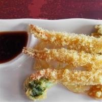 Tempura · Serve with tempura sauce.