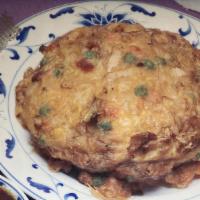 Roast Pork Egg Foo Young(3Pc) · Fried egg patties with pork, cabbage, and onion.